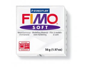 Modelovacia hmota FIMO Soft termotvrdnúca - 56 g - Biela