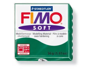 Modelovacia hmota FIMO Soft termotvrdnúca - 56 g - Tmavo zelená