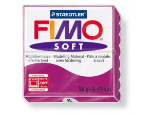 Modelovacia hmota FIMO Soft termotvrdnúca - 56 g - Purpurová