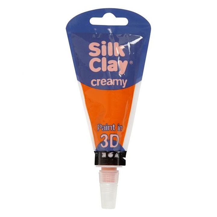 Samotvrdnúca krémová hmota Silk Clay 3D / oranžová