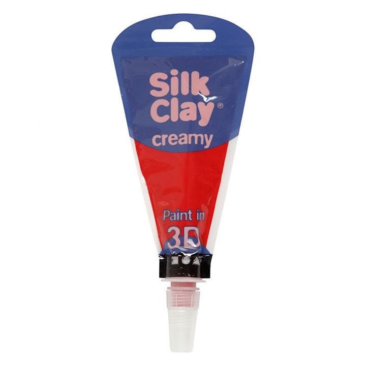 Samotvrdnúca krémová hmota Silk Clay 3D / červená