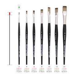 Plochý štetec Synthetics 3374 - da Vinci / č. 8