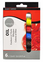 Daler- Rowney - SIMPLY olejová sada 6 x 12ml