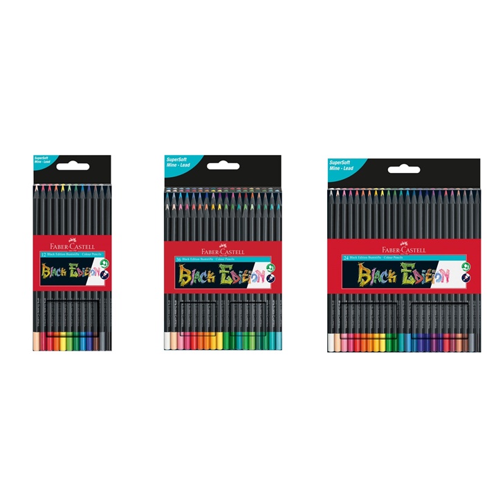 Farebné pastelky Faber-Castell Black Edition | rôzne sety