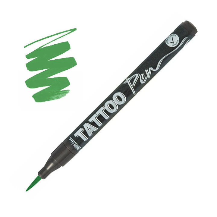 Tetovacia fixka Tattoo Hobby Line zelená