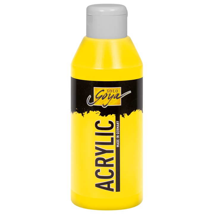 Akrylová farba Solo Goya Acrylic 250 ml | 04 - Genuine žltá svetlá