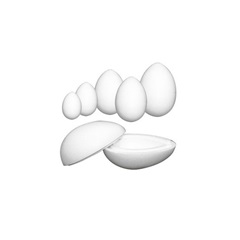 Polystyrénové vajce dvojdielne 15.5 cm