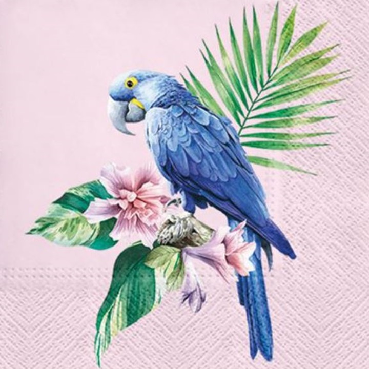Servítky na dekupáž Exotic Parrot - 1 ks