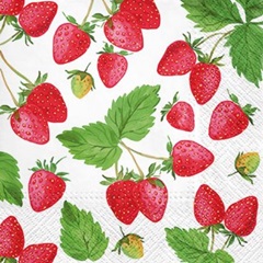Servítky na dekupáž Fresh Strawberry - 1 ks