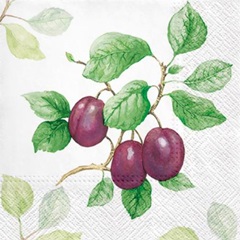 Servítky na dekupáž Garden Plum - 1 ks