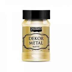 Dekoračná farba Pentart 100 ml metalická matná