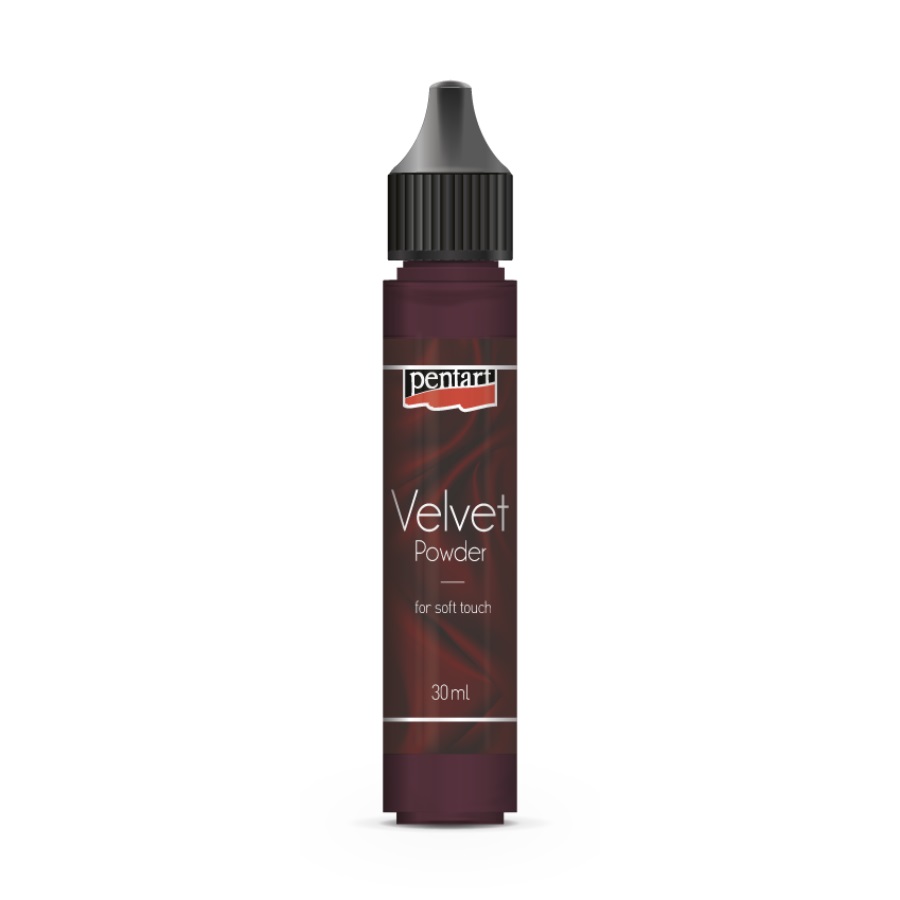 Zamatový prášok na dekorovanie PENTART Garnet červená 30 ml