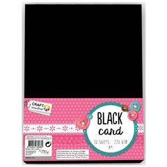 Kreatívny kartón Craft Sensations A4 Black – 10 listový