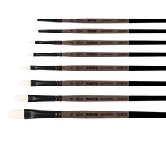 Syntetický oválny štetec ROSA MOON 1203FR | rôzne veľkosti