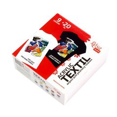 Sada akrylových farieb na textil STYLE ROSA TALENT 9x20 ml