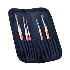 Štetce na maľovanie s organizérom ArtCreation / sada 5 ks