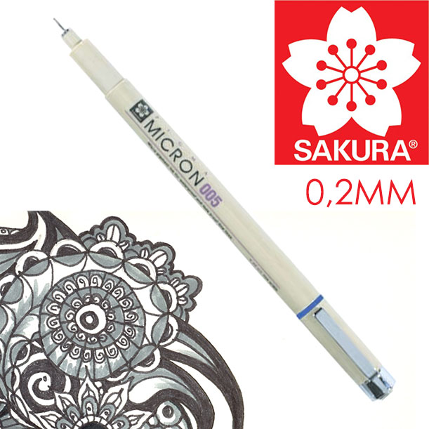 Technické pero SAKURA Pigma Micron čierna 005 - 0.2 mm