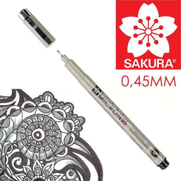 Technické pero SAKURA Pigma Micron čierna 05 - 0.45 mm