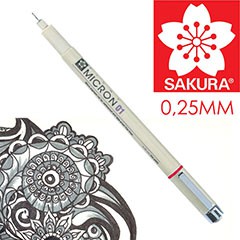 Technické pero SAKURA Pigma Micron čierna 01 - 0.25 mm