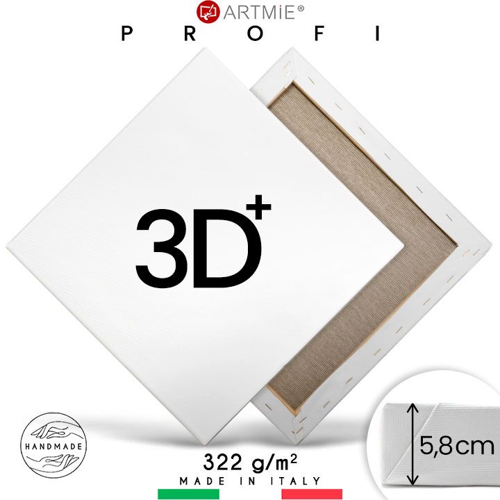 3D+ Maliarske plátno na ráme PROFI - Rôzne rozmery