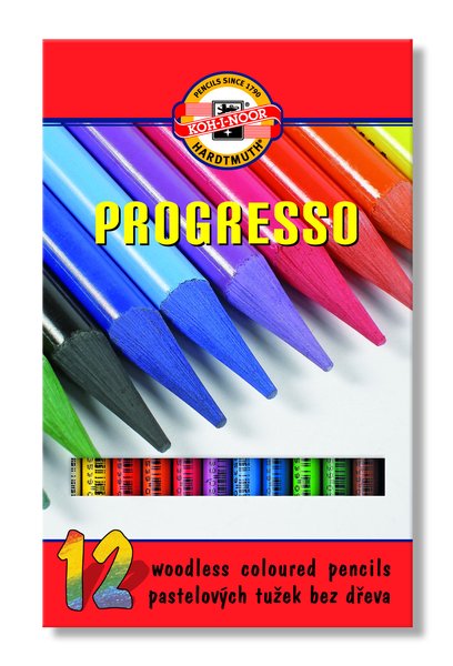 Sada pastelových ceruziek v laku PROGRESSO / 12 dielna