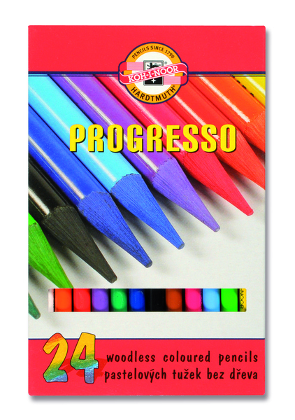Sada pastelových ceruziek v laku PROGRESSO / 24 dielna