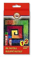 Pastely olejové umelecké -  12 ks