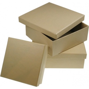 Štvorcový box z kartónu 12 x 12 cm / V5 cm
