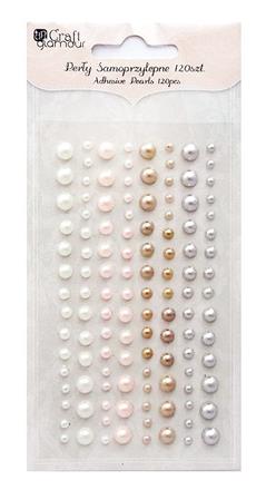 Dekoračné perličky Mocca Cream - 120 ks