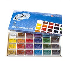 Set umeleckých akvarelových farieb Ladoga / 24x2.5ml
