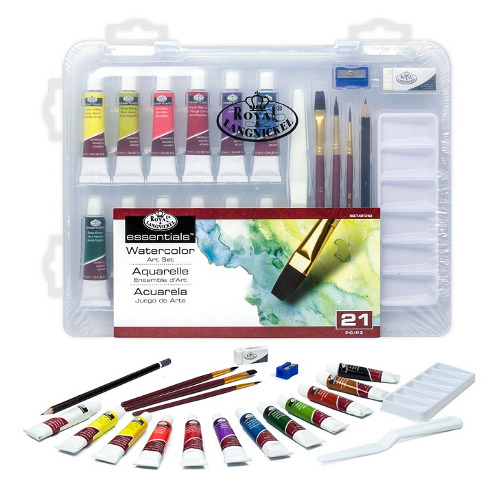 Sada akvarelových farieb Essentials v kufríku / 21 dielna