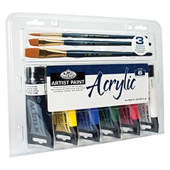Sada akrylových farieb Royal & Langnickel Essentials / 9 dielna 