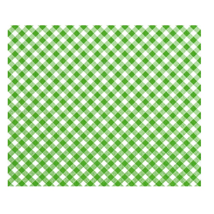 Servítky na dekupáž – Zelenobiele kocky  – 1 ks