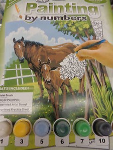 Kreatívny set na maľovanie - Kôň a žriebätko 