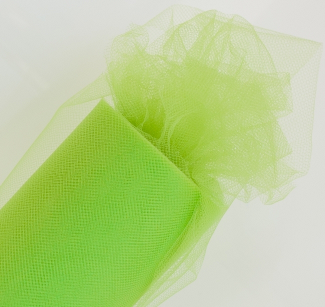 Dekoračný tyl 50 cm x 9 m - Neon zelená