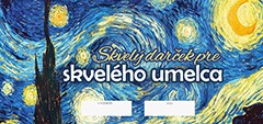 Darčekový POUKAZ - Skvelý darček pre skvelého umelca