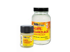 Lesklý akrylový lak 50 / 250 ml na báze syntetickej živice Hobby Line | rôzne objemy