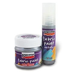 Farba na textil metalická - 50 ml | rôzne farby