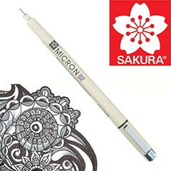 Technické pero SAKURA Pigma Micron BLACK | rôzne hrúbky