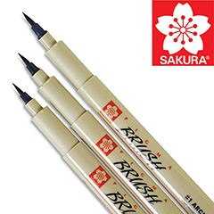 Kreatívne pero SAKURA Pigma Brush | rôzne farby