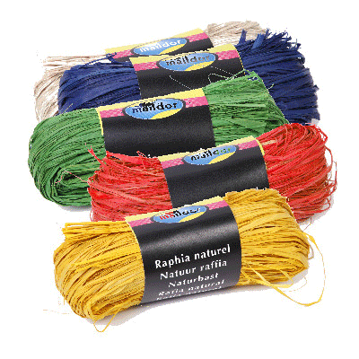 Raffia natural 50gr / rôzne farby