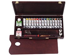 sada akrylových farieb Rembrandt Professional 15x40ml + príslušenstvo