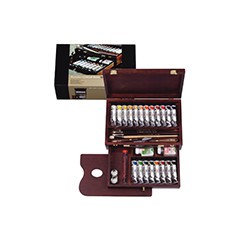 akrylové farby Rembrandt box master/20x40ml+príslušenstvo