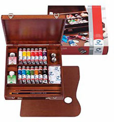 Akrylové farby Van Gogh inspiration box/14x40ml + príslušenstvo