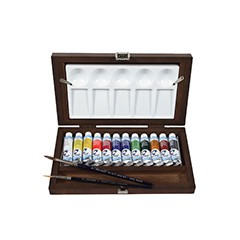 Akvarelové farby Van Gogh 12x10ml + príslušenstvo