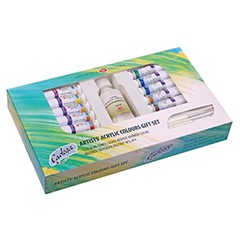 Darčekový set akrylových farieb Ladoga / 15 dielny 