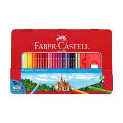 Pastelky Faber-Castell set 48 farebné v plechu s okienkom