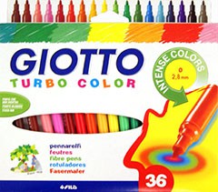 Fixky GIOTTO TURBO COLOR / 36 farieb