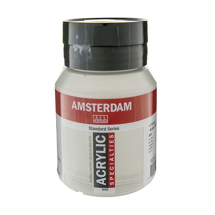 Akrylová farba Amsterdam Standard Series 500 ml / 800 strieborná