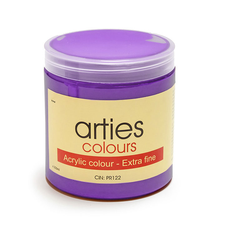 Akrylová farba Arties Colours 250 ml - permanentná fialová